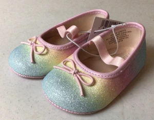 Infant Sparkle Rainbow Children's Place Mary Jane Shoes 6-12 Months - Picture 1 of 10