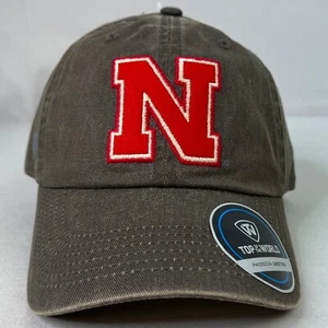 Top of the World Nebraska Cornhuskers Mütze Kappe Unisex grau verstellbar BRANDNEU - Bild 1 von 8