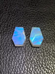 Coffin Both Side Flat Back Rainbow Moonstone 7x12mm To 12x16mm Loose Gemstone - Picture 1 of 5