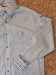 Wrangler 20X Competition Shirt Men LT Blue Advanced Comfort Button Long Sleeve - Picture 1 of 10