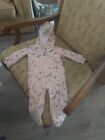 Carters Baby Girl Pink Floral Fleece Hooded Pajamas Sz 18 Months
