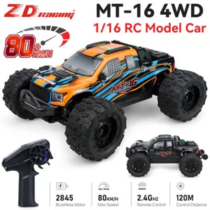 ZD Racing MT-16 4WD 2.4GHZ 4CH Brushless Motor 80Km/h 1/16 Off-Road RC Cars - Picture 1 of 18