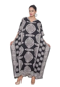 Casual Dress Gown Kaftan Caftan Boho Beach Womens Maxi African Hippie Dashiki  - Picture 1 of 4