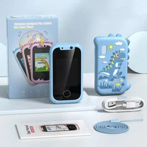 Kids Smart Phone Dinosaur Smart Phone Toy Touchscreen Birthday Gifts for Boys - Picture 1 of 7
