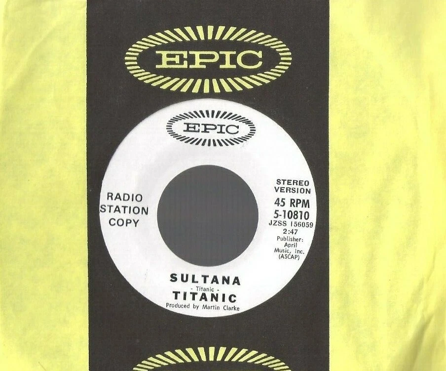 TITANIC Sultana 45 RECORD mono/ stereo DJ PROMO NEAR MINT LATIN FUNK - Image 1 of 1