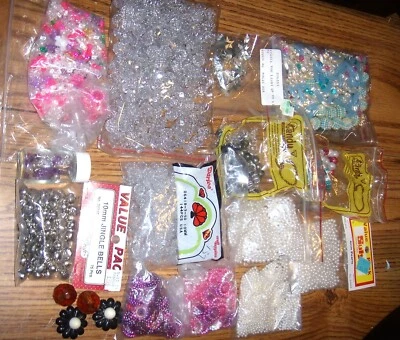 LOT  Sewing , CRAFTS, BEADS ZIPPERS, NEEDLES & LOT MORE Used & New DIFF. MAKERS - Image 1 of 4