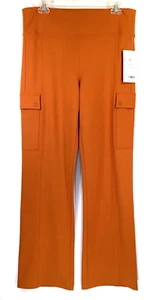 NWT ATHLETA Size L Delancey Straight Cargo Pant in Foliage Orange - Picture 1 of 12