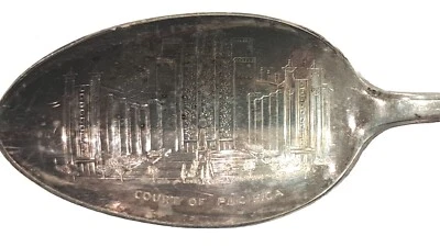 Antiguo arte de la exposición internacional Golden Gate de 1847 cuchara-corte Pacifica Foto 1 de 4