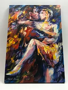 Leonid Afremov Tango des Feuers Original Ölgemälde Leinwand handsigniert 14" x 20" - Bild 1 von 7