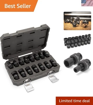 Professional Grade GEARWRENCH Impact Socket Set - Manganese Phosphate Finish - Image 1 of 4