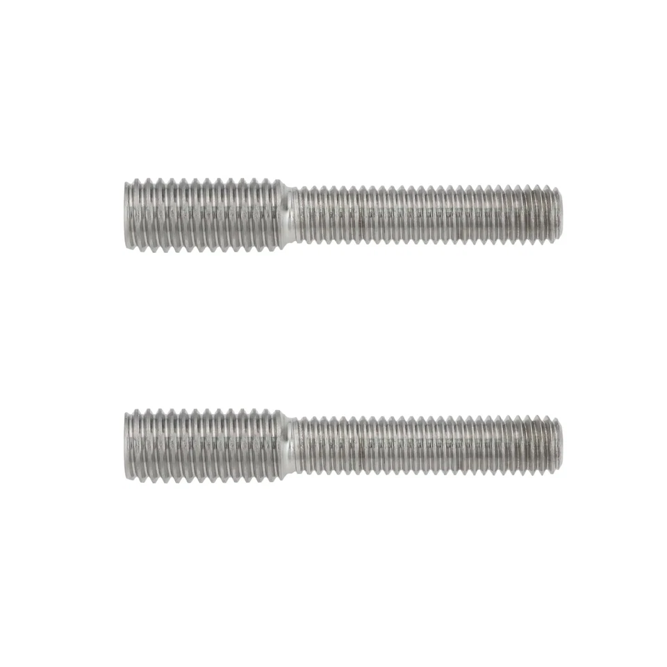 CREATE IDEA 2Pcs Threaded Adaptor Double End Threaded Stud Bolt M8x35 to M10x20 304 Stain
