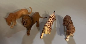 Vintage Mt Lion, Tiger, Cheetah, & Lion Safari Animal Toy Figure - Picture 1 of 5