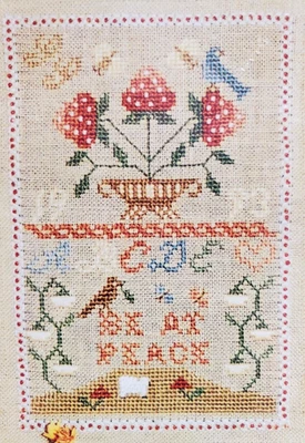 Homespun Elegance Counted Cross Stitch BE AT PEACE Chart - Image 1 of 3