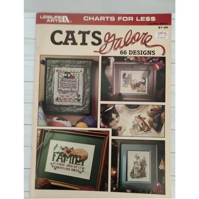 Leisure Arts Cats Galore Cross Stitch Pattern Kittens, Alphabet,  - Image 1 of 4