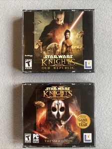 Star Wars: Knights of the Old Republic 2003 PC & The Sith Lords 2004 PC 8 Discs - Picture 1 of 13