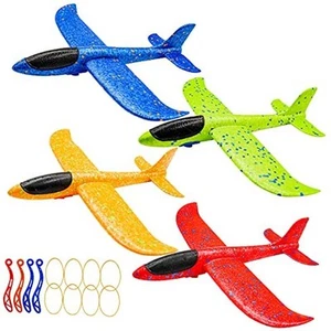 4 Pack Airplane Toys, Throwing Foam Plane with 13.6 inches Wingspan for - Picture 1 of 8