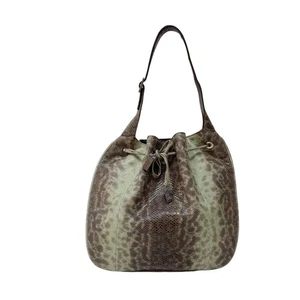 GUCCI Green Python Leather Hobo Bag - Picture 1 of 18