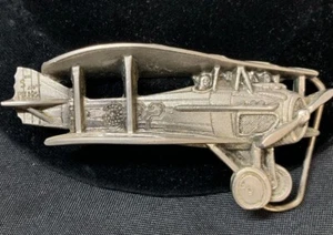 Vintage 1981 Biplane Belt Buckle, The Great American Belt Buckle Co. USA (A2) - Bild 1 von 9