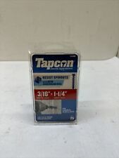 Tapcon 3/16 in.   D X 1-1/4 in.   L Steel Hex Head Concrete Screw Anchor 75 pk