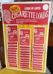 Vtg 35 Vintage Cigarette Loads Packs Store Display Joke Advertising - Picture 1 of 4