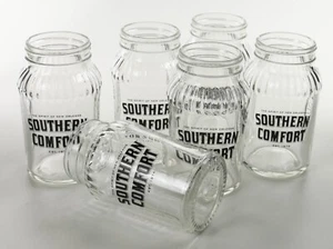 6 x Southern Comfort Whiskeylikör Mason Jar 330 ml Glas Relief Cocktailglas 8583 - Bild 1 von 7