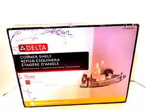 Delta 8 in. W Glass Corner Shelf in Brushed Nickel EXTEN16-BN - Picture 1 of 8