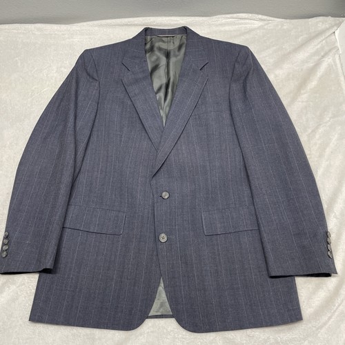 Giacca tuta cappotto sportivo blazer Christian Dior Monsieur vintage 42R blu navy a righe