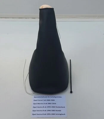 Manguito de cambio para Opel Vectra B Corsa C Meriva A bolsa de cambio carbono negro - Imagen 1 de 4