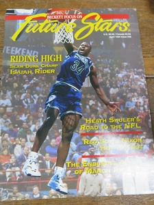 Beckett Focus On Future Stars aprile 1994 #36 rivista Isaiah Rider Heath Shuler - Foto 1 di 6