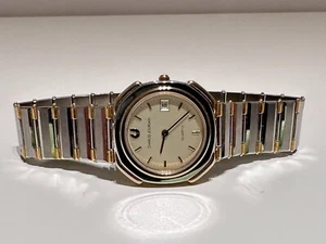 VINTAGE RARE BEAUTIFUL LUXURY LADIES TWO TONE QUARTZ WATCH "CHARLES LOURDAN" - Picture 1 of 13