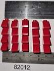 20x LEGO PART 3040b: Slope 45 2 x 1 with Bottom Pin - Red