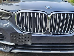 Bumper Mount Tow Hook License Plate Bracket Kit For BMW X5 series 2019-2020 New - Picture 1 of 12