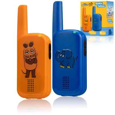DieMaus Walkie-Talkies, lustiges Maus- und Elefant-Design Bresser Neu - Bild 1 von 4