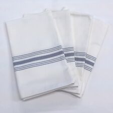 Bistro Stripe 100% Cotton Napkins, Set of 4, 18" x 22" - 18 Color Choices