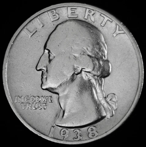 1938-s Washington Quarter.  Better Grade.   (Inventory A) Cover