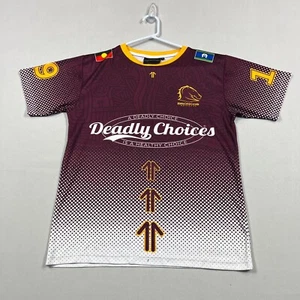 Brisbane Broncos Indigenous Jersey Mens Small S Deadly Choices Rugby League - Picture 1 of 12