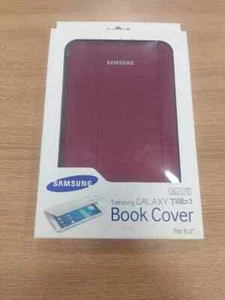 Genuine Samsung Galaxy Tab 3 Book Cover for 8" Tablet - Red - Picture 1 of 5