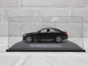1:43 Mercedes-Benz C-Class Sedan W205 Early Obsidian Black Metallic Diecast CHN - Picture 1 of 10
