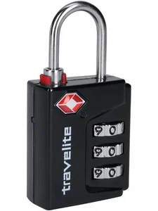 Travelite TSA 3er Kombilock TravelSentry Schwarz - Bild 1 von 1