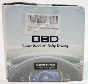 Head Up Display OBD2 GPS Smart Head Up Display Tachimetro Turbo RPM Allarme - Foto 1 di 3