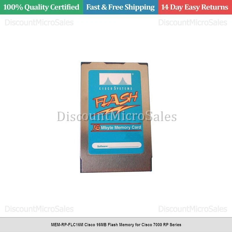MEM-RP-FLC16M Cisco 16MB Flash Memory for Cisco 7000 RP Series - Image 1 of 1