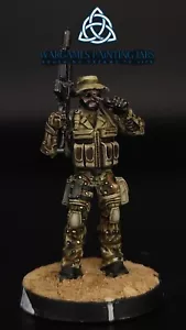 painted Foxtrot ranger Ariadna Infinity collection miniature for Wargames - Picture 1 of 5