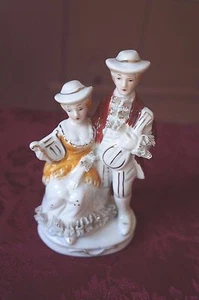 FIGURINA CERAMICA STILE PROVINCIALE VINTAGE - Foto 1 di 3