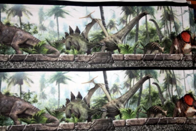 JURASSIC STRIPE FROM IN THE BEGINNING FABRICS - 100% COTTON FABRIC - Image 1 of 4