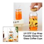 UV DTF Plant Flower Cup Wrap Transfer Sticker For Glass Cups, Coffee T4V7