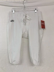 Neu mit Etikett Rawlings weiß Fußball Premium Erwachsene Spielhose für Herren Größe XL Hose - Bild 1 von 5