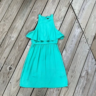 Tibi Women's 100% Silk Mint Green Sleeveless Dress Size 0 - Image 1 of 4