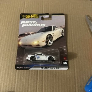 2024 Hot Wheels Premium Fast & Furious Mazda RX-FD 7 Diecast Real Riders New - Picture 1 of 2