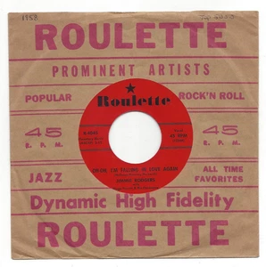 JIMMIE RODGERS, "OH-OH I'M FALLING IN LOVE AGAIN" - Picture 1 of 3