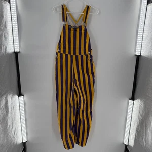 Spiel Latzhose Latzhose klein lila gold gestreift Trägerhose Spieltag Heckklappe - Bild 1 von 5